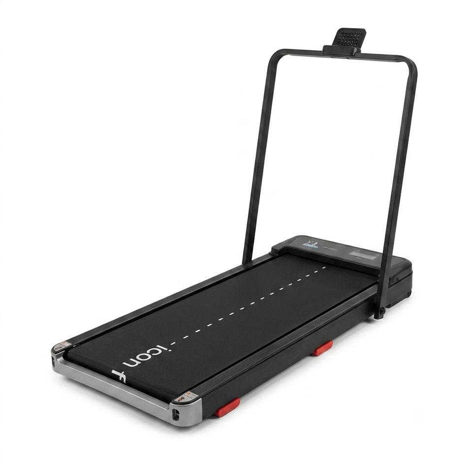 Icon 3100 Walking Pad Treadmill Bearing Remote Control All Measurements Display Compact Easy Storage Up To 90 Kg