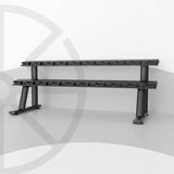 2-Tier Dumbbell Rack – ZH30 – commercial gym equipment available at Train & Ride Egypt