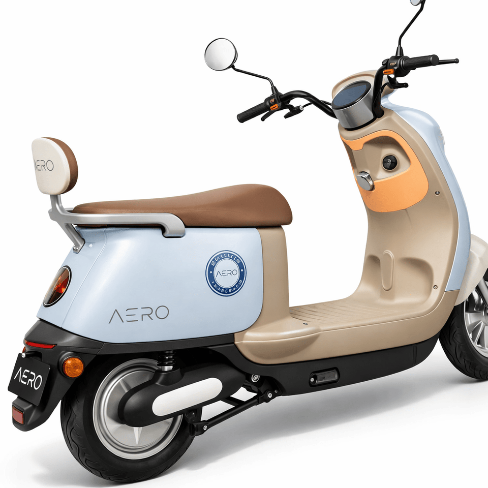 Aero Cloud, Electric Scooter With NFC, 75km Range  45 kmh top speed  60V 24Ah Graphene battery