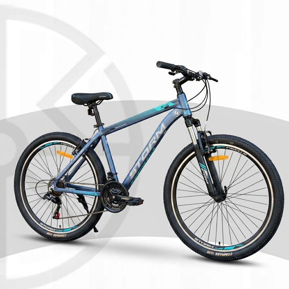 Storm X3  26 inch Unisex Mountain Bike – 7 Speed Aluminum Frame (blue)