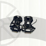 Plastic Bicycle Pedals with Foot Straps