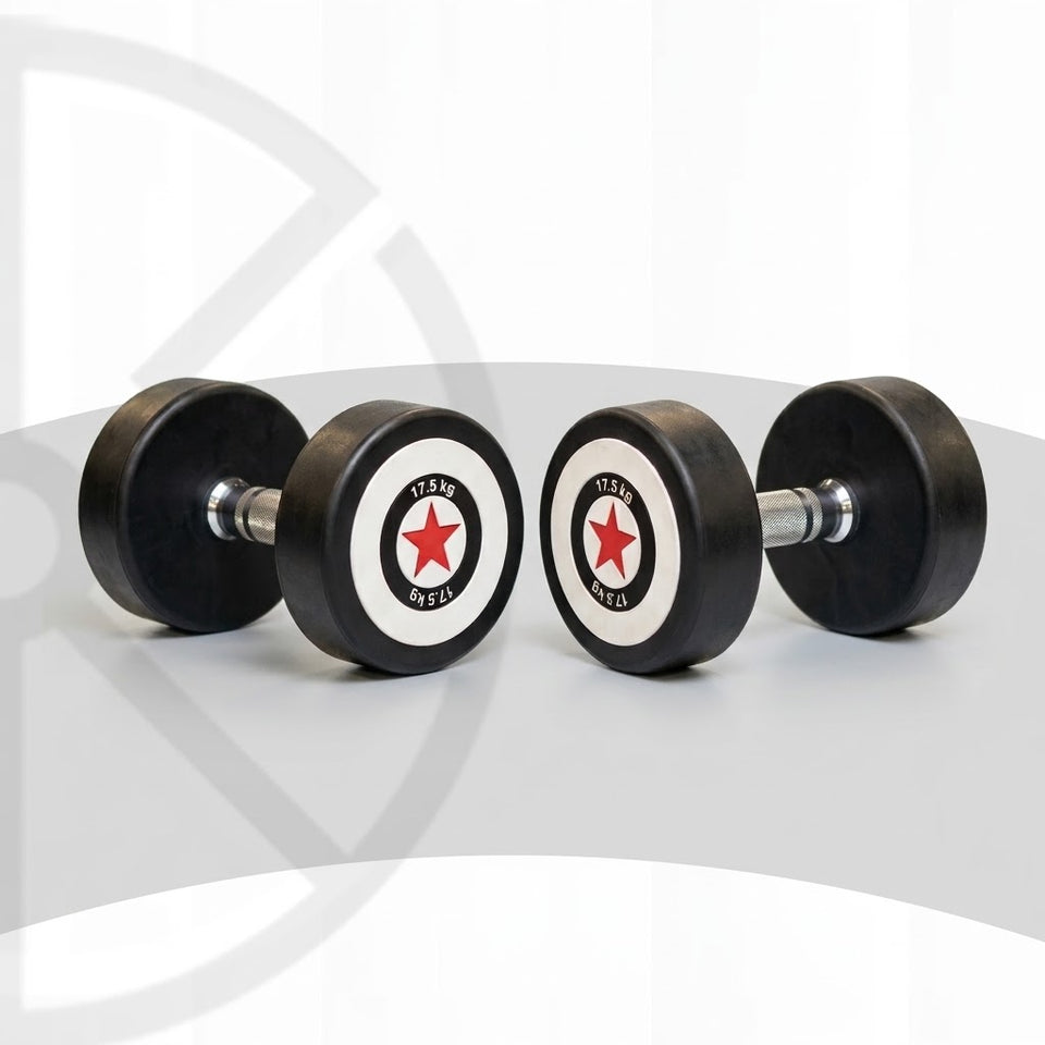 Captain America Rubber Round Dumbbell