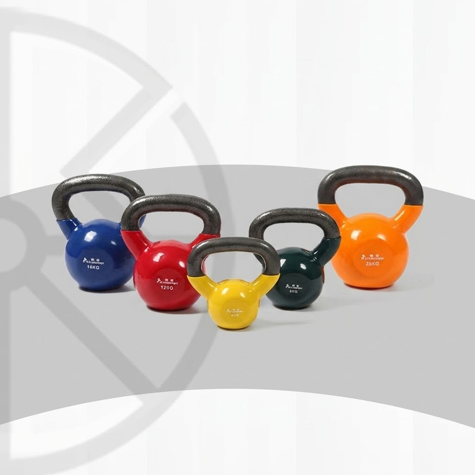 Colored Vinyl / Rubber Coated Kettlebell