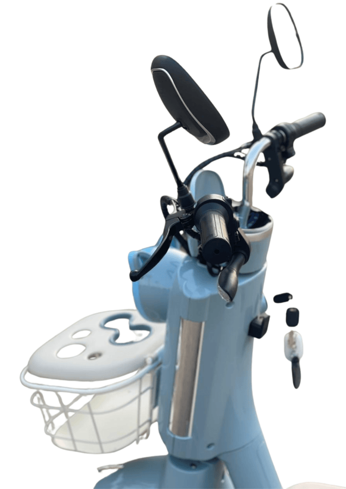 Aero Machiatto II Electric Scooter With Pedals – 25kmh  55km Range  48V 24Ah Graphene Battery