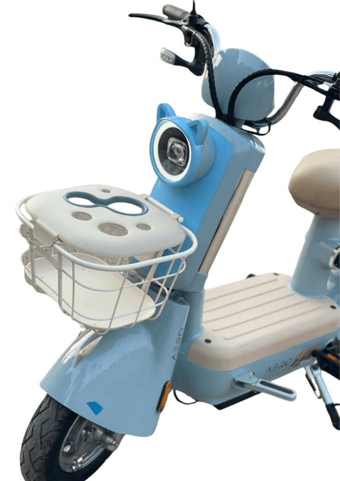 Aero Machiatto II Electric Scooter With Pedals – 25kmh  55km Range  48V 24Ah Graphene Battery