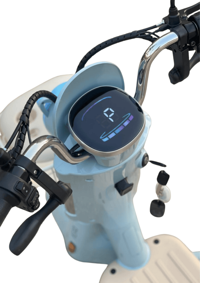 Aero Machiatto II Electric Scooter With Pedals – 25kmh  55km Range  48V 24Ah Graphene Battery