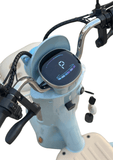 Aero Machiatto II Electric Scooter With Pedals – 25kmh  55km Range  48V 24Ah Graphene Battery