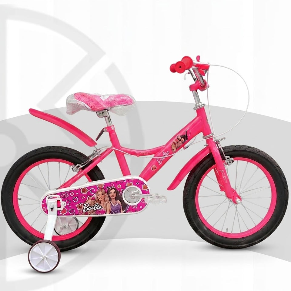Barbie 16 Inch Girls Kids Bicycle   (Pink)