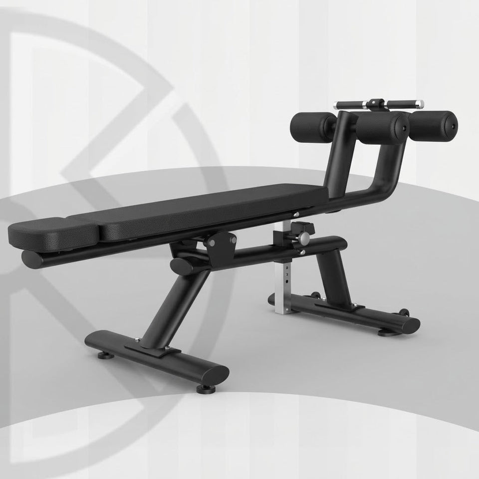 Adjustable Ab Board ZH34 – Decline Sit-Up Bench – commercial gym equipment available at Train & Ride Egypt