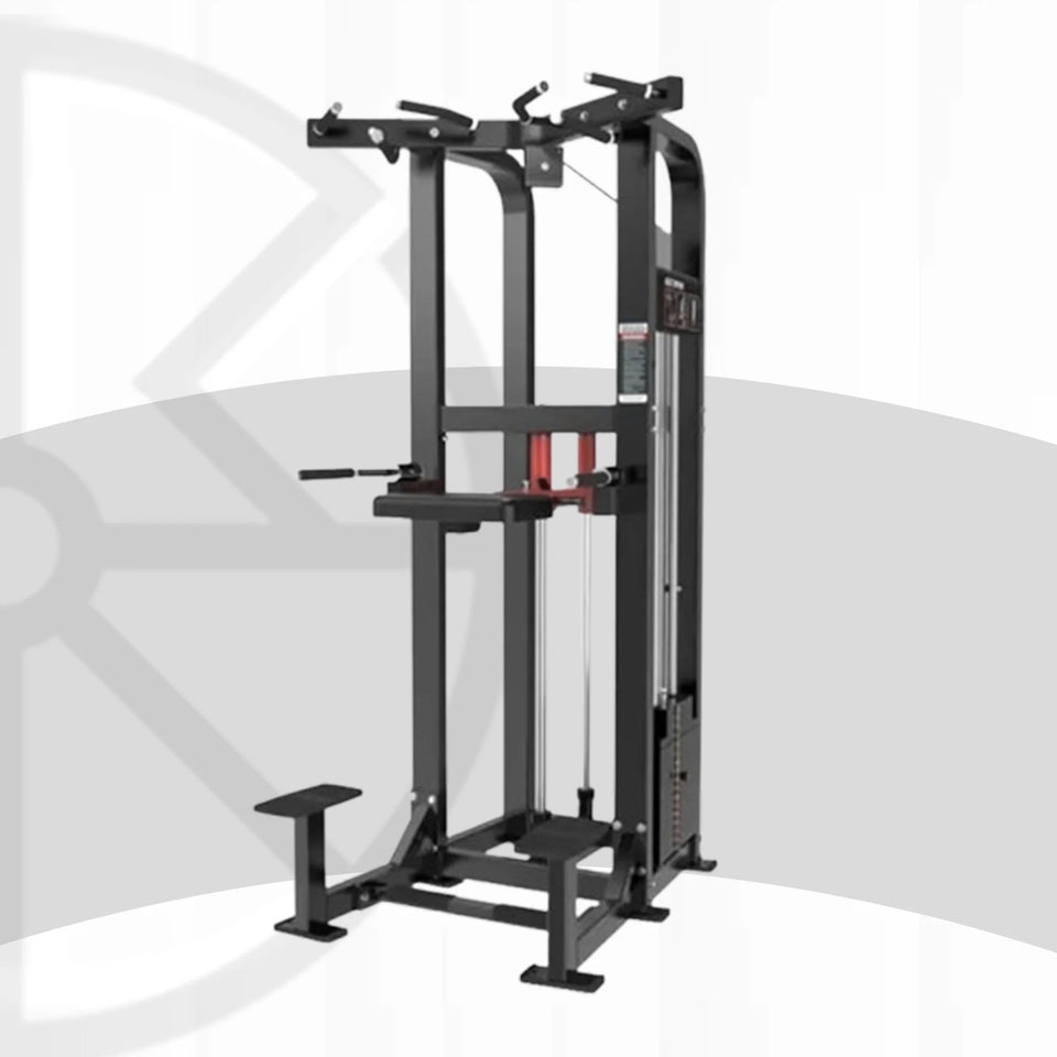 Assisted Chin-Up & Dip Machine – HB008 – commercial gym equipment available at Train & Ride Egypt