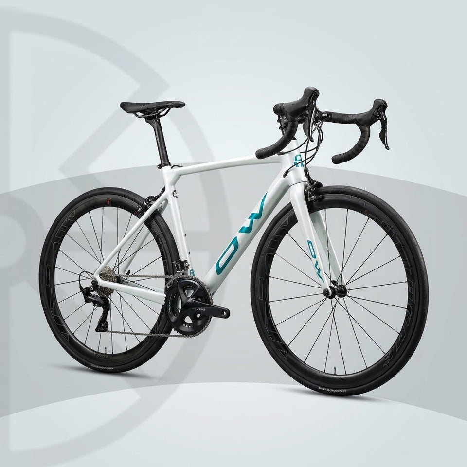 OW SL21 PRO Edition Full Carbon Road Bike (White)