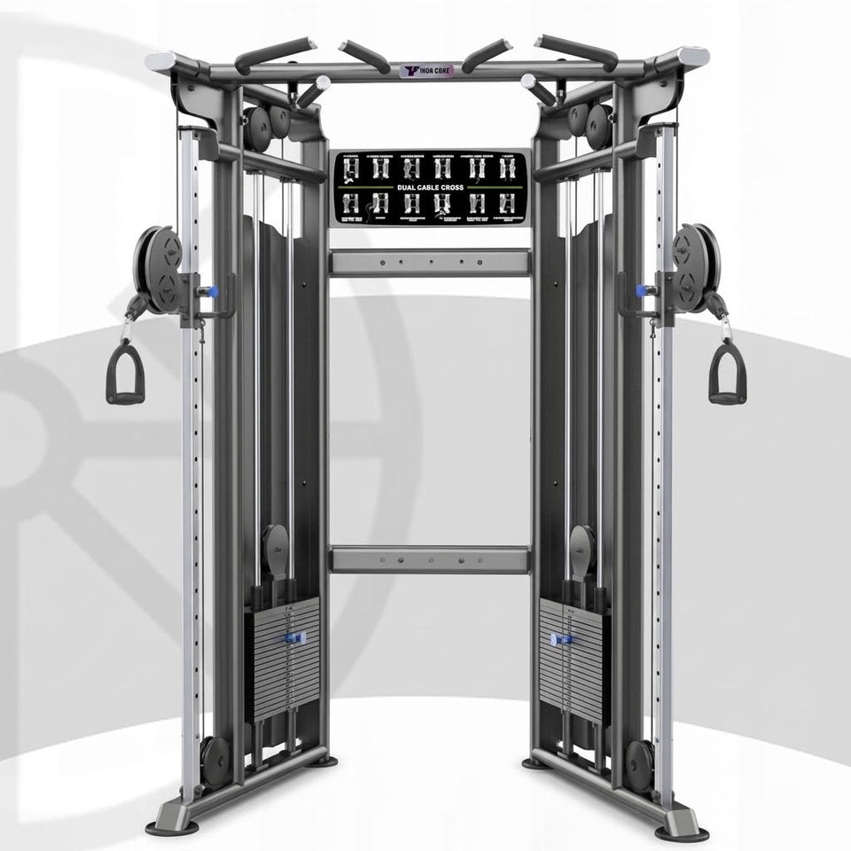 Dual Cable Functional Trainer – U1017C – commercial gym equipment available at Train & Ride Egypt
