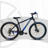 Storm X500 21-Speed Bicycle with Disc Brakes & Lockable Suspension (Blue)