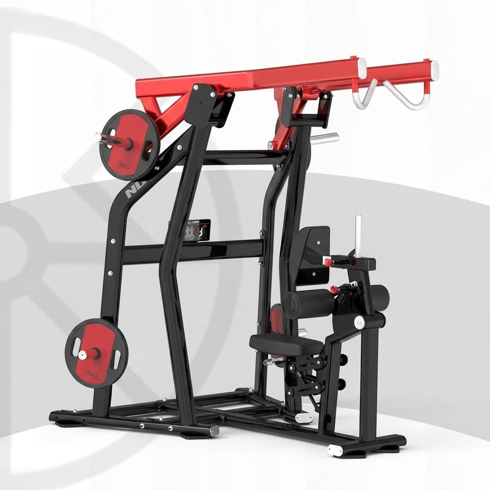 Lat Pulldown Machine – HM-16 (Plate Loaded) – commercial gym equipment available at Train & Ride Egypt