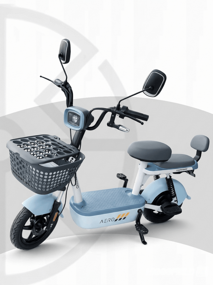 Aero Genius – Electric Scooter With Pedals, 30kmh  35km Range  48V 13Ah Graphene Battery