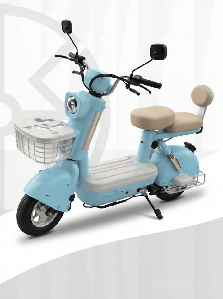 Aero Machiatto II Electric Scooter With Pedals – 25kmh  55km Range  48V 24Ah Graphene Battery